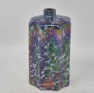 Glass Eye USA Iridescent Multicolor Decorative Glass Oil Lamp